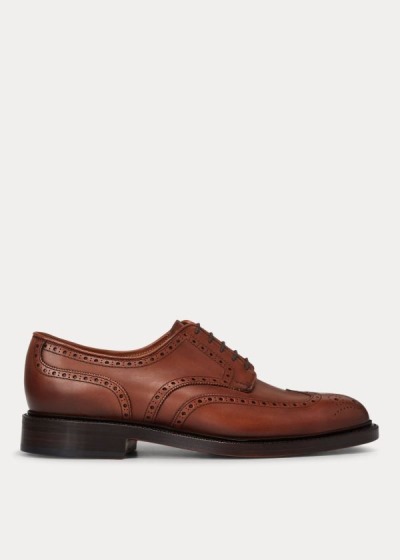 Tenis Polo Ralph Lauren Hombre Marrom - Brenton Leather Wingtip - MOIZX0152